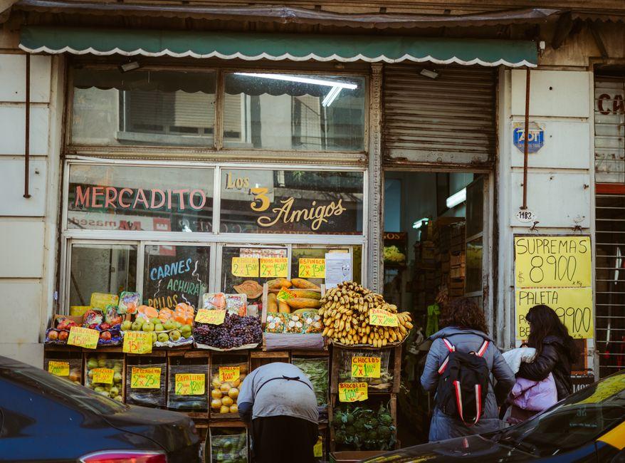 Local Market Scene in Buenos Aires Argentina