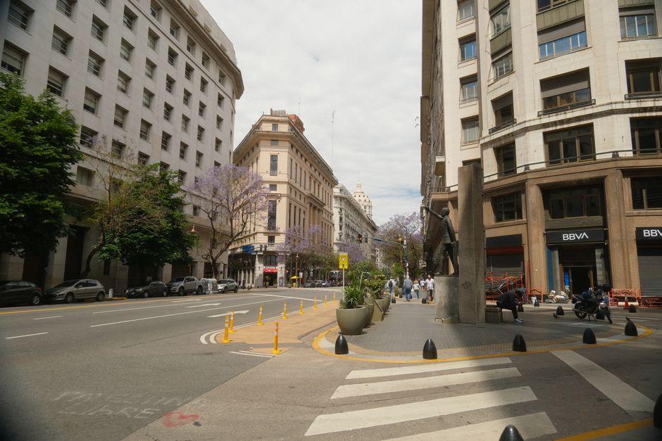 Bustling Street Scene in Buenos Aires Argentina